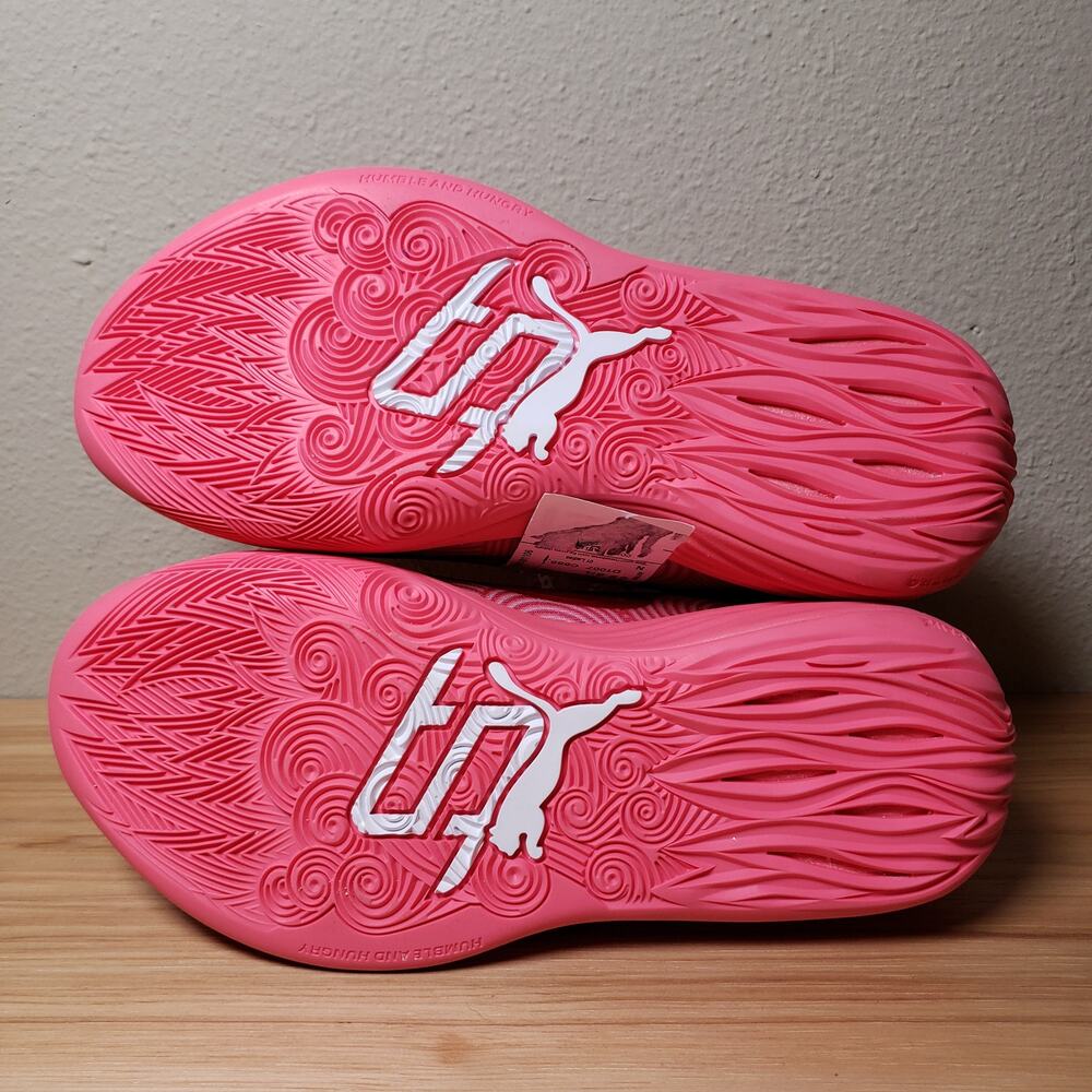 Puma Womens 6.5 Stewie 2 Mi Amor Basketball Shoes Red Pink Swirl Bold Maximalist - Picture 7 of 9